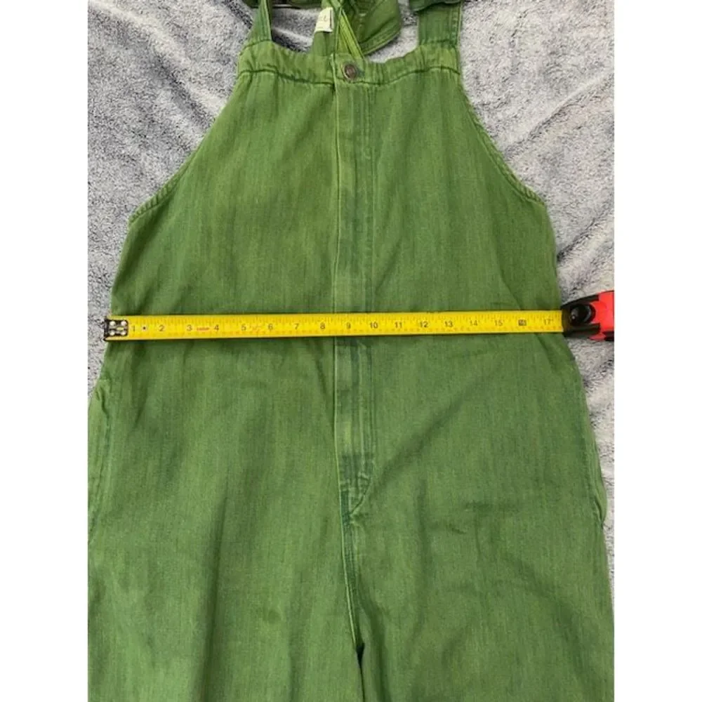 SOLD Free People We The Free Hunter Denim Overall in Spring Green Size Small - Picture 12 of 12
